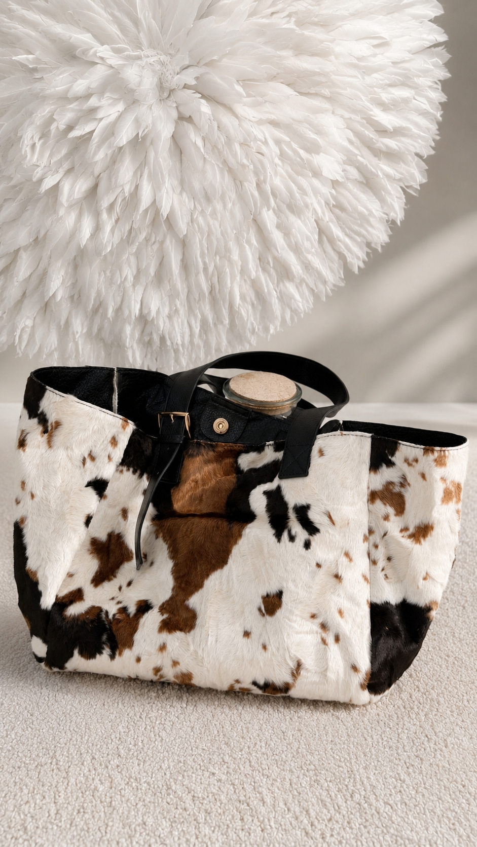 TASCHE IM KUH DRUCK