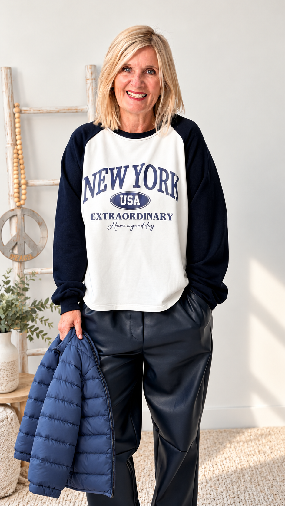 OBERTEIL MIT FRONT DRUCK " NEW YORK"