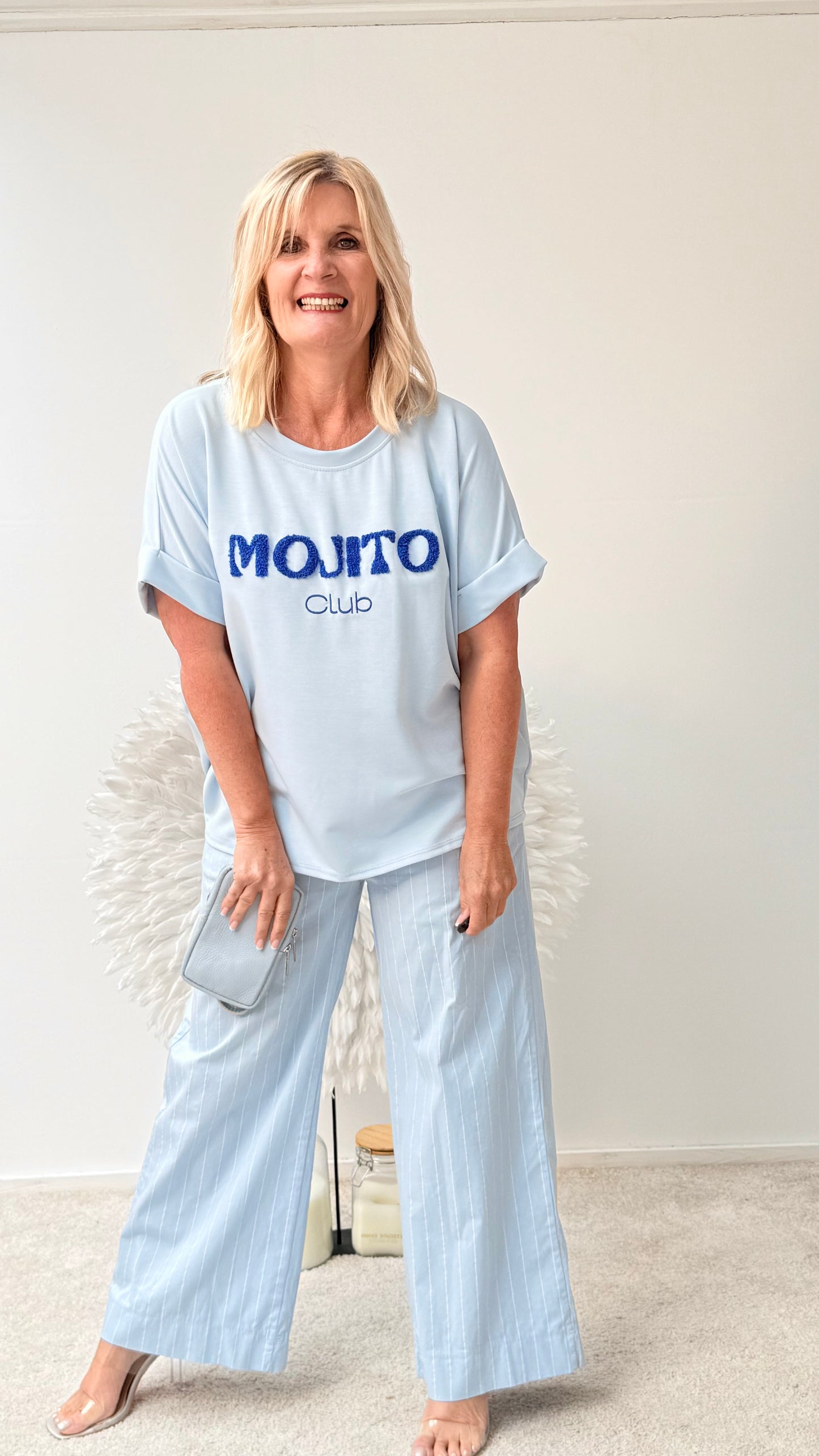 SHIRT " MIT AUFDRUCK MOJITO"