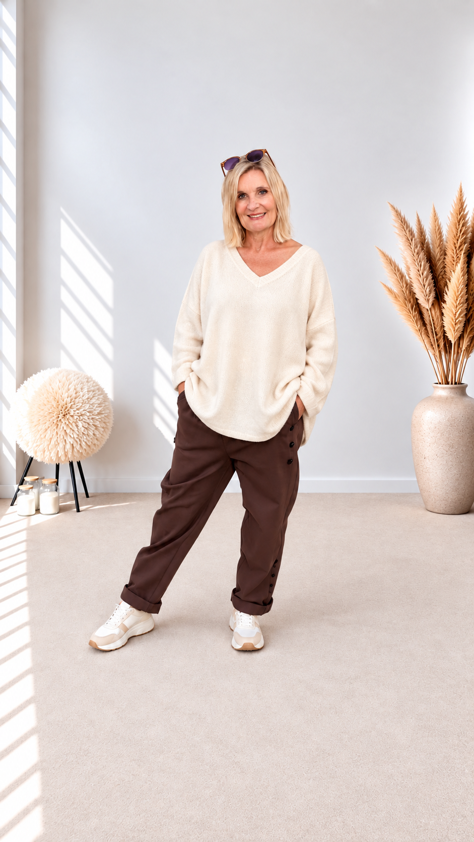 OVERSIZE PULLI"BEIGE"