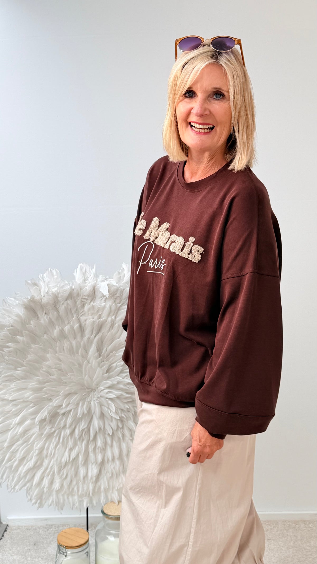 SWEATSHIRT "LE `RAISE`BRAUN