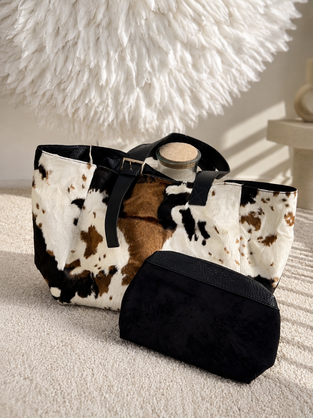 TASCHE IM KUH DRUCK