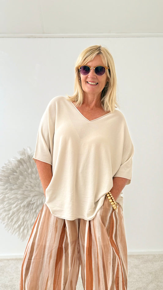 VISKOSE OBERTEIL "BEIGE"