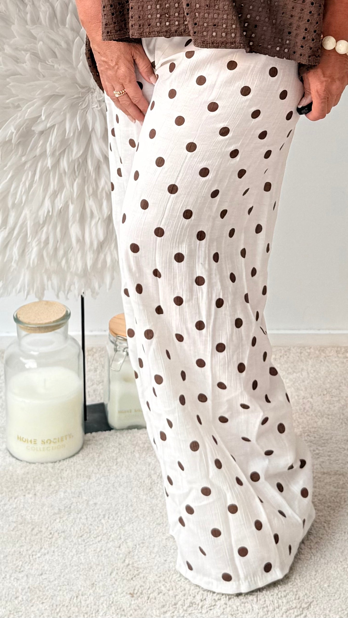 HOSE " PUNKTE" BEIGE