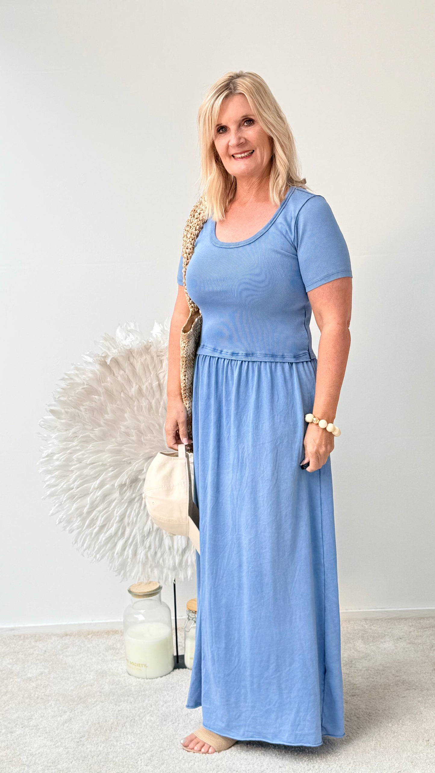 KLEID "SINA" BLAU