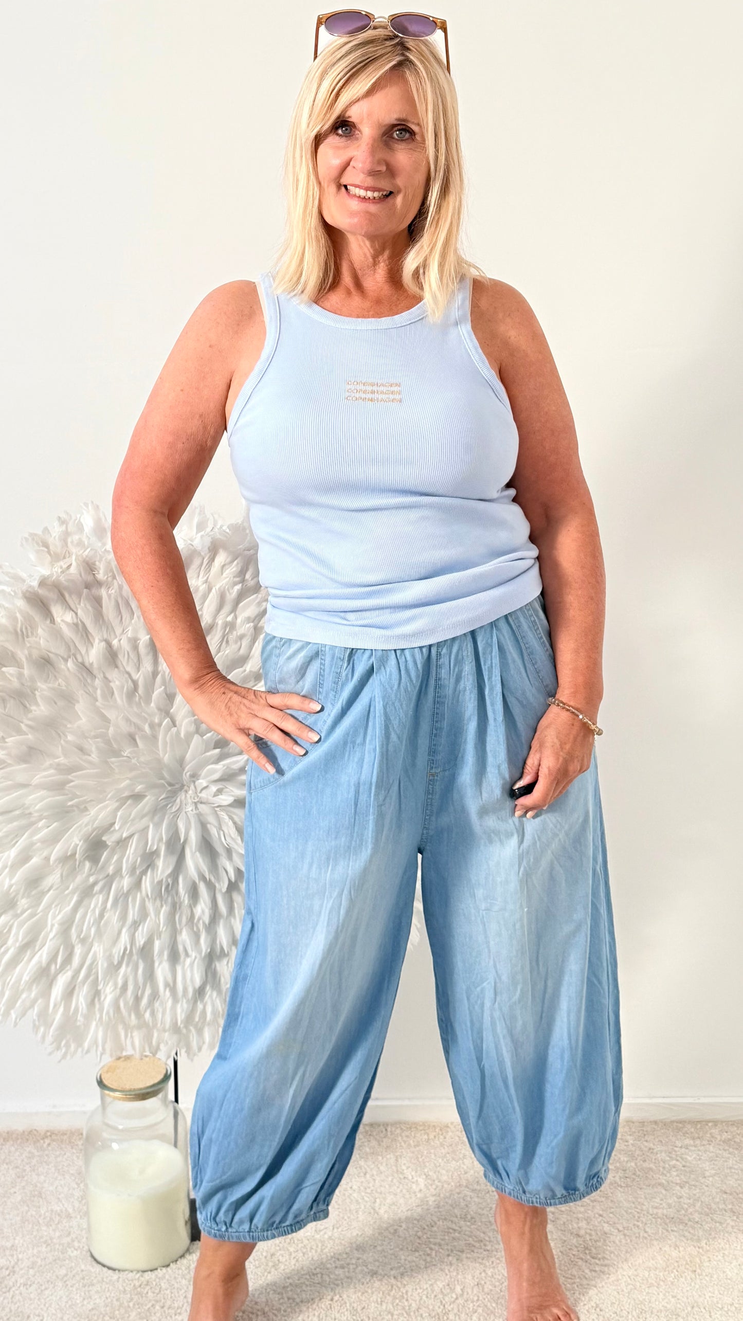PUMPHOSE "LEICHTER JEANS"