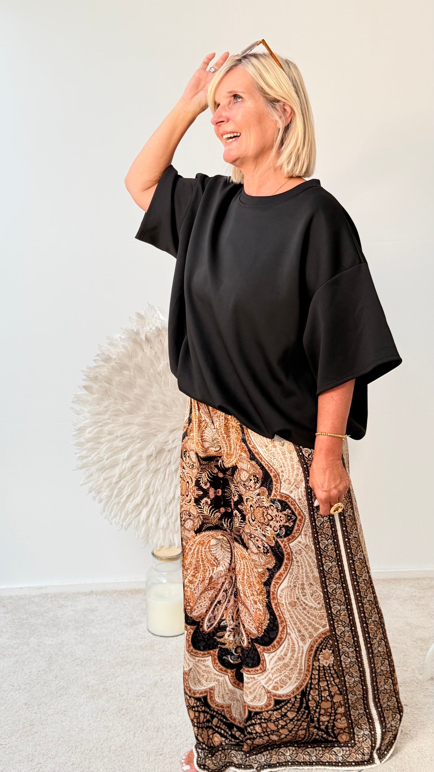 BALLON BLUSE "SCHWARZ"