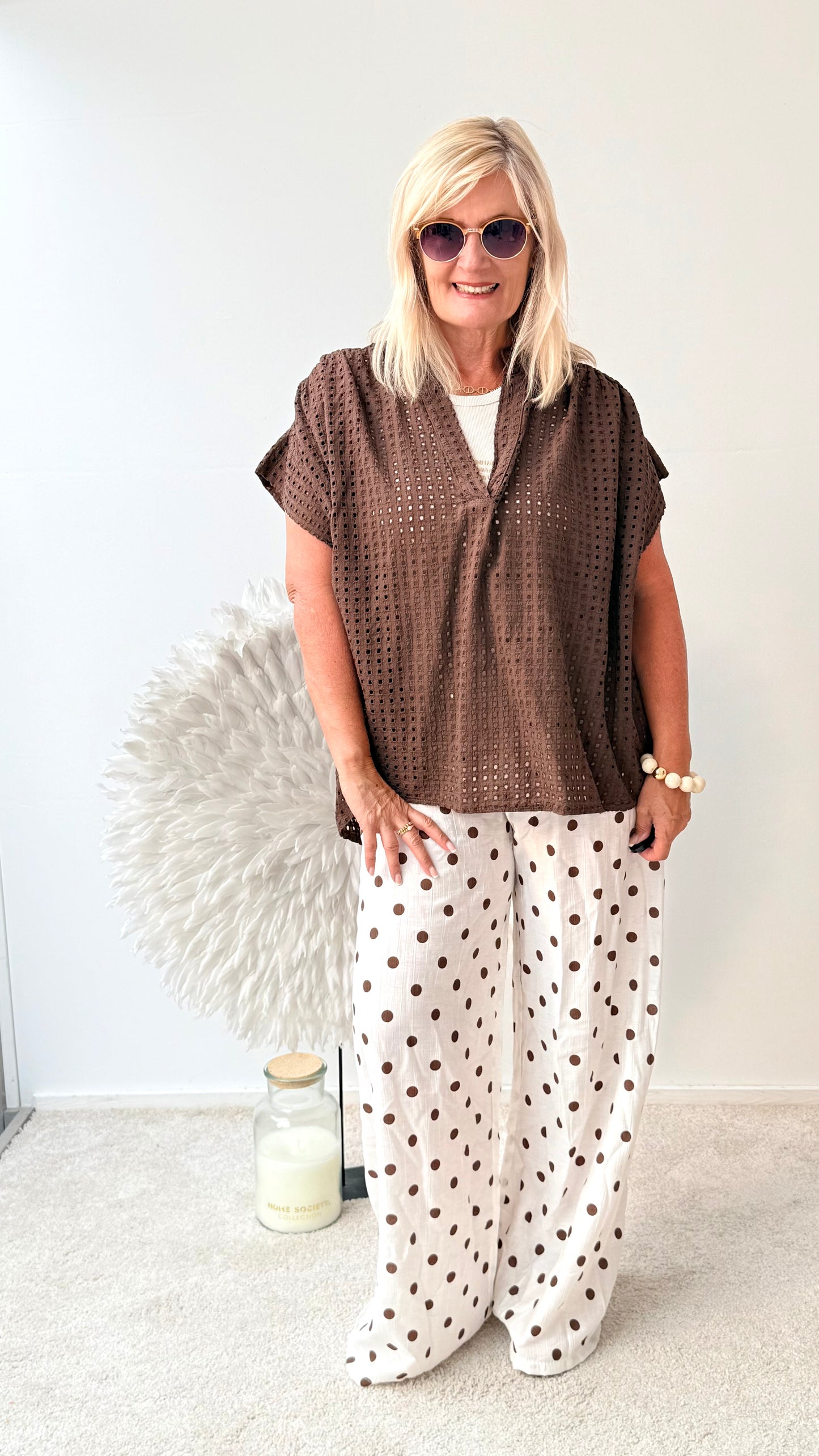 HOSE " PUNKTE" BEIGE
