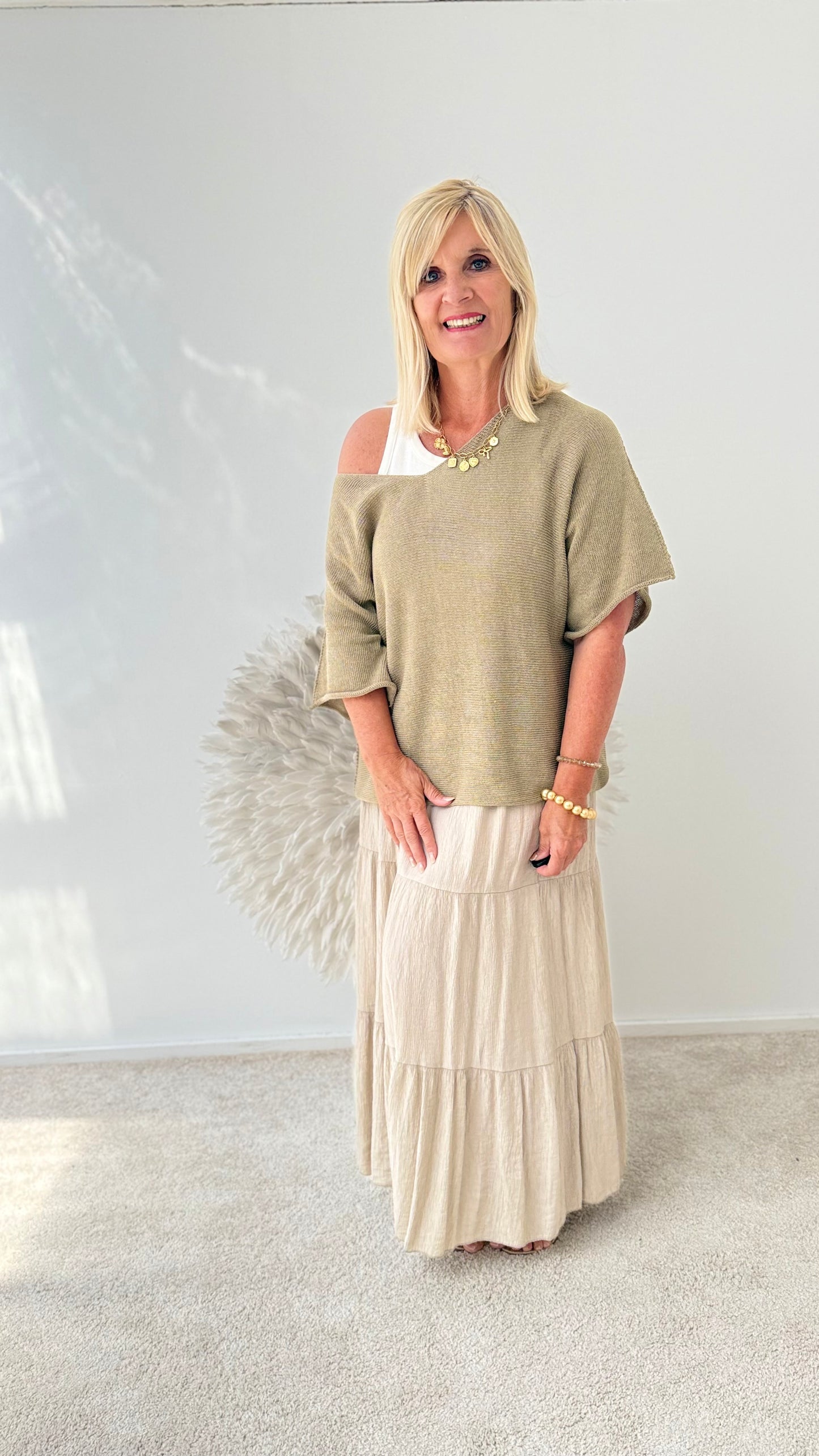 PULLI "TAUPE/OLIV"