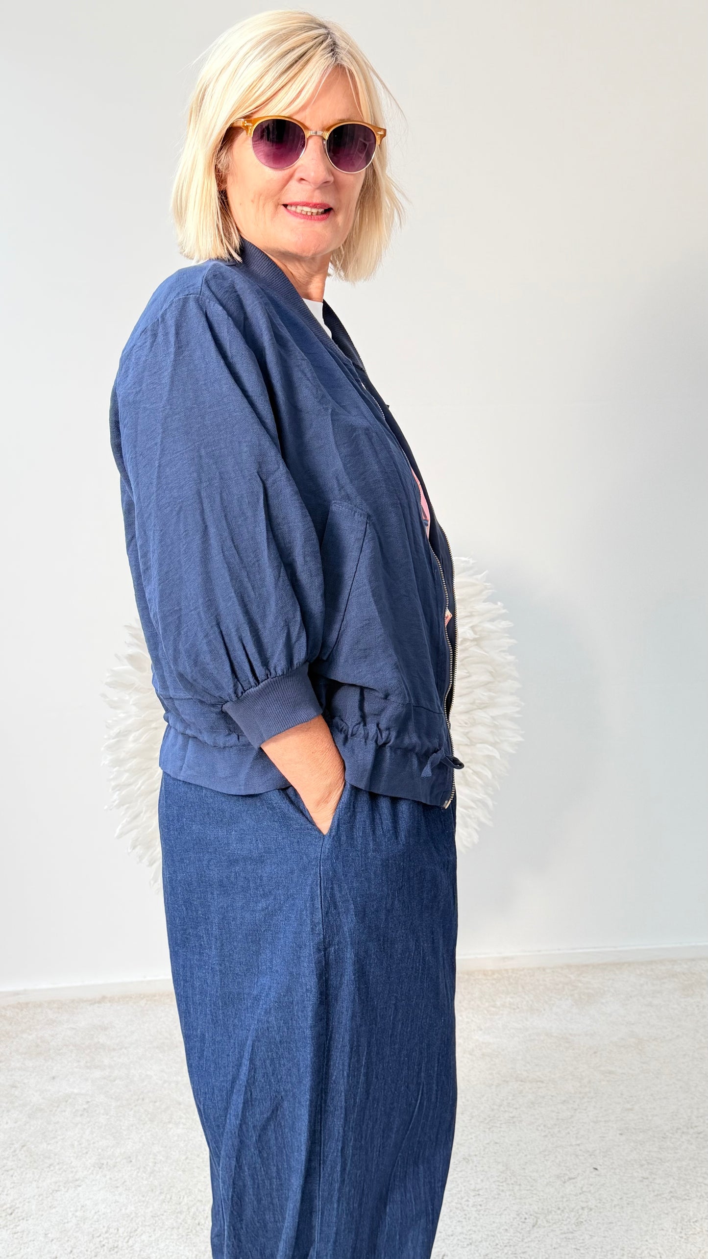 BLUSEN / JACKE "BLAU"