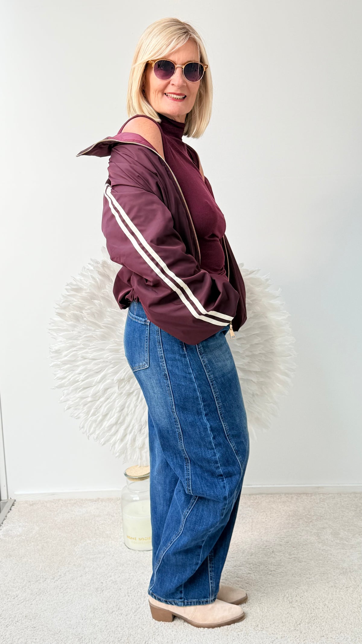 BLOUSON JACKE MIT STREIFEN "BEERENTON"