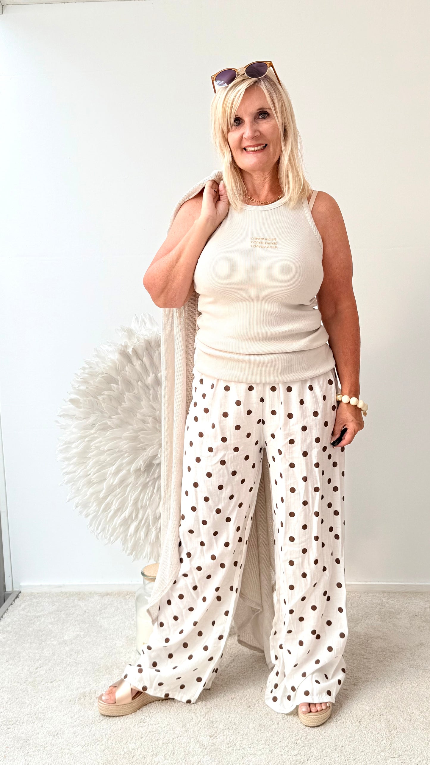 HOSE " PUNKTE" BEIGE