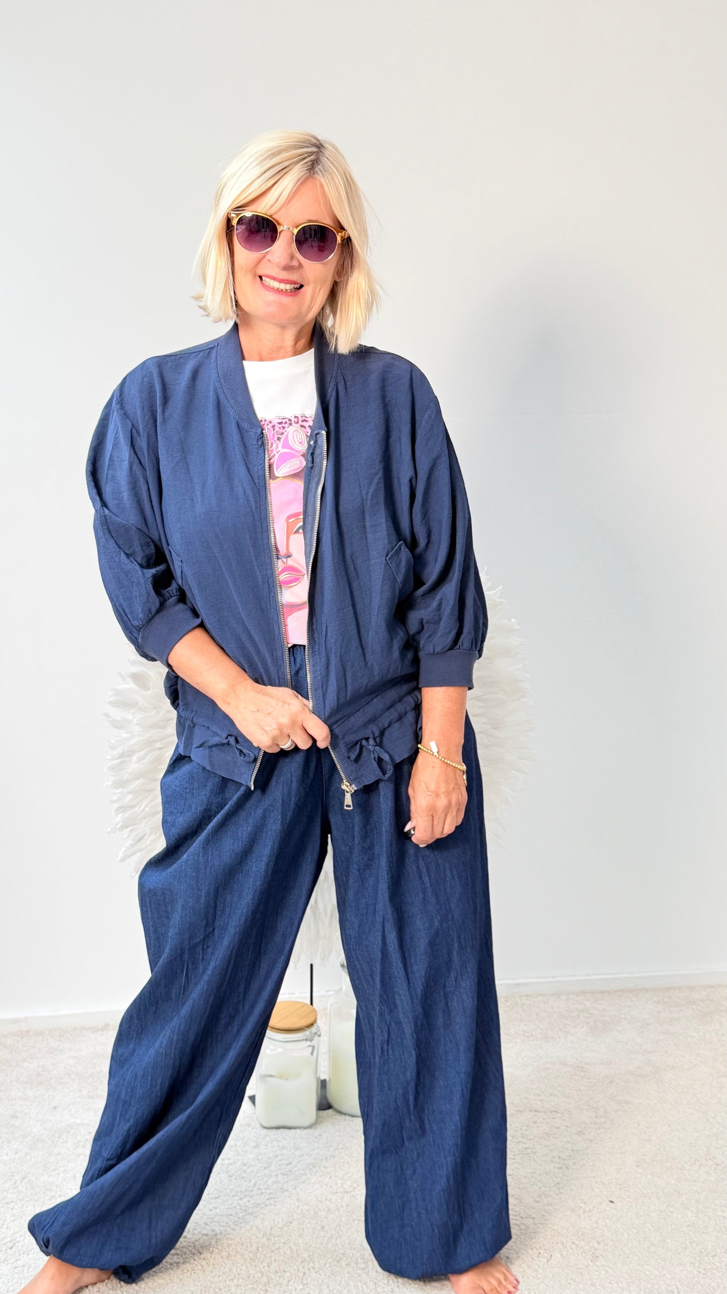BLUSEN / JACKE "BLAU"