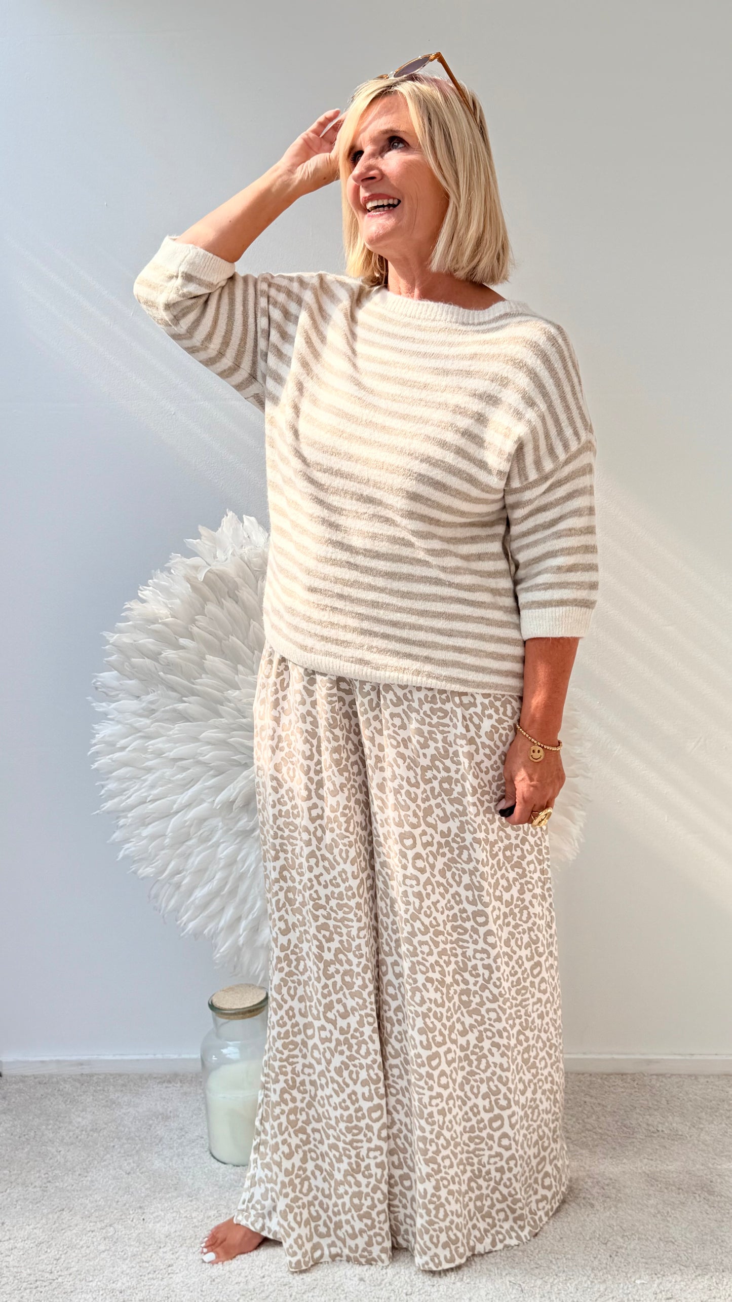 PULLI 1/2 ARM "GESTREIFT"