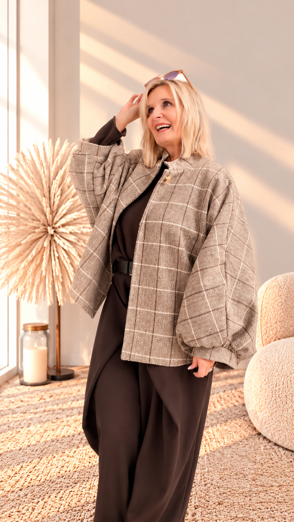 CARO JACKE MIT KNOPF