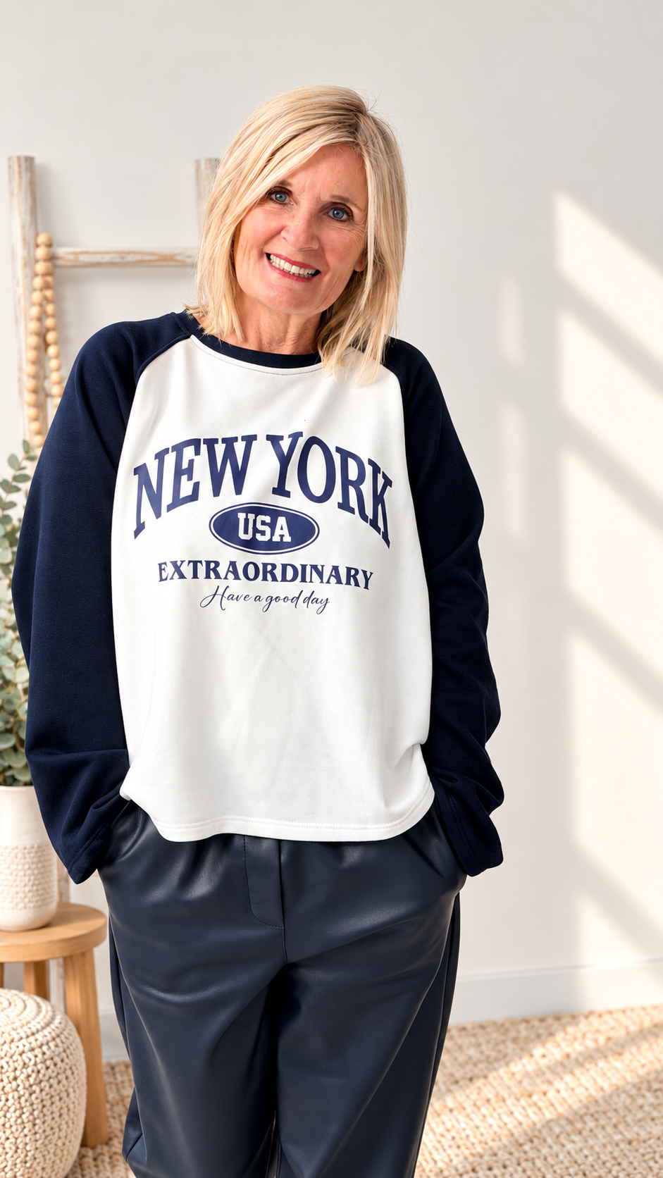 OBERTEIL MIT FRONT DRUCK " NEW YORK"
