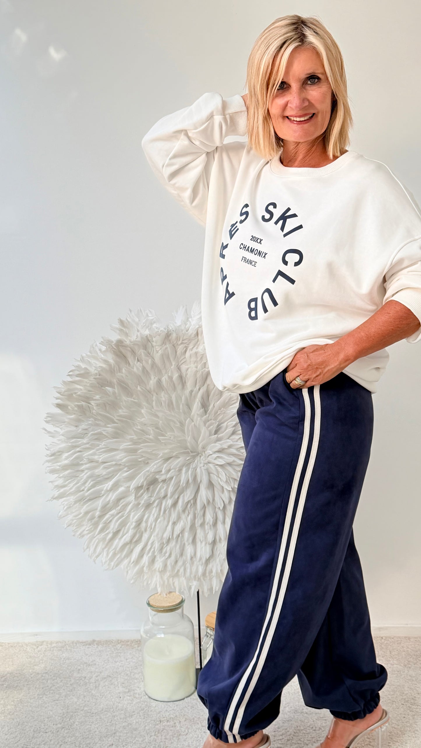 SWEATSHIRT " MIT APRES - SKI-PRINT