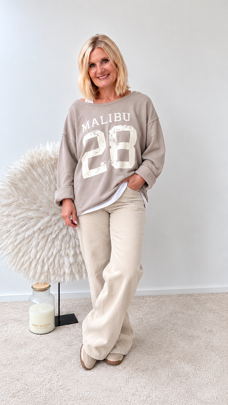 JEANS "SALLY"BEIGE