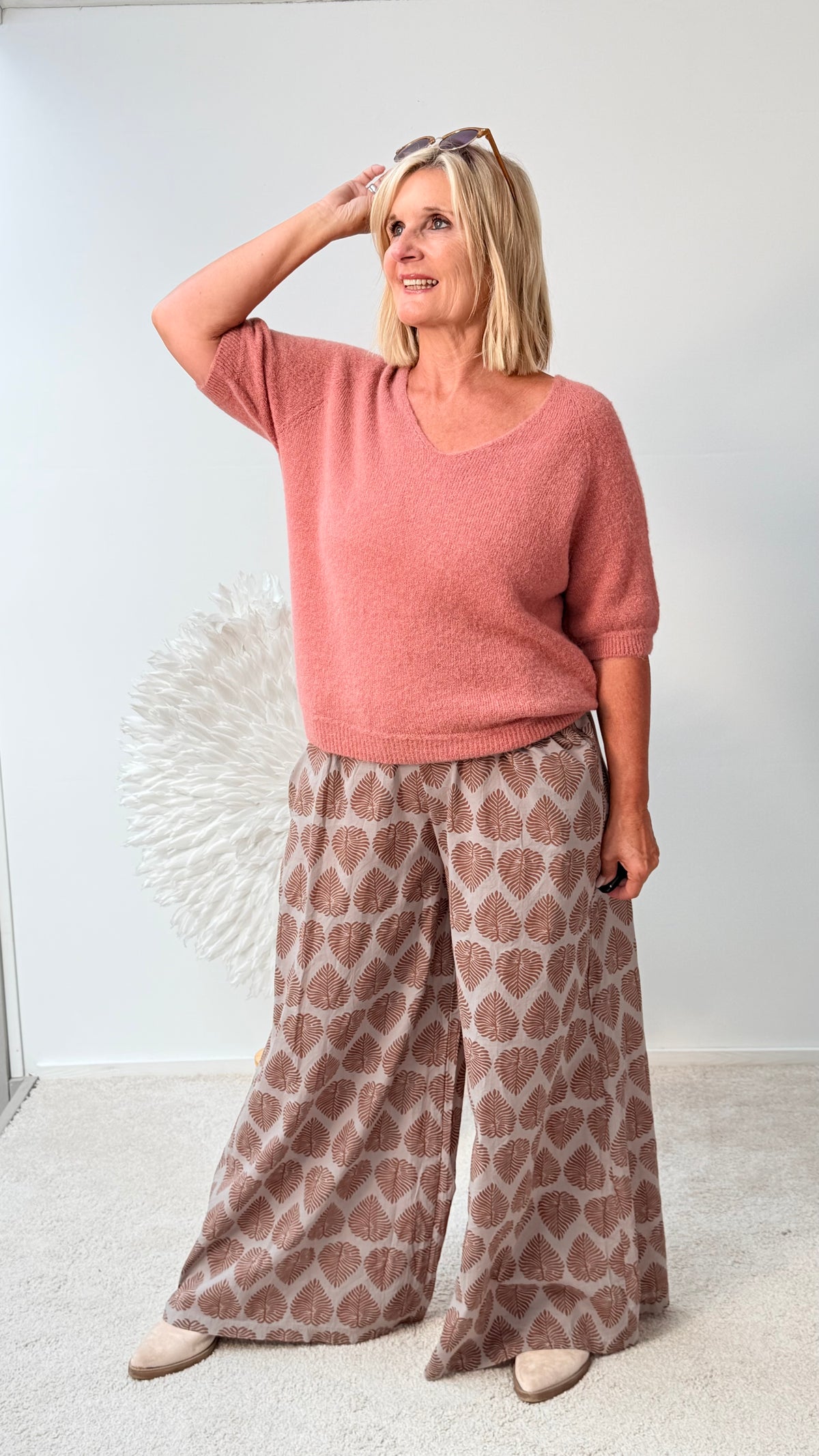 PULLI Mit 1/2 ARM IM ANGESAGTEN BEEREN TON"