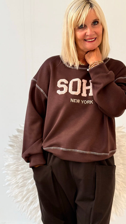 SWEATSHIRT "SOHO " BRAUN