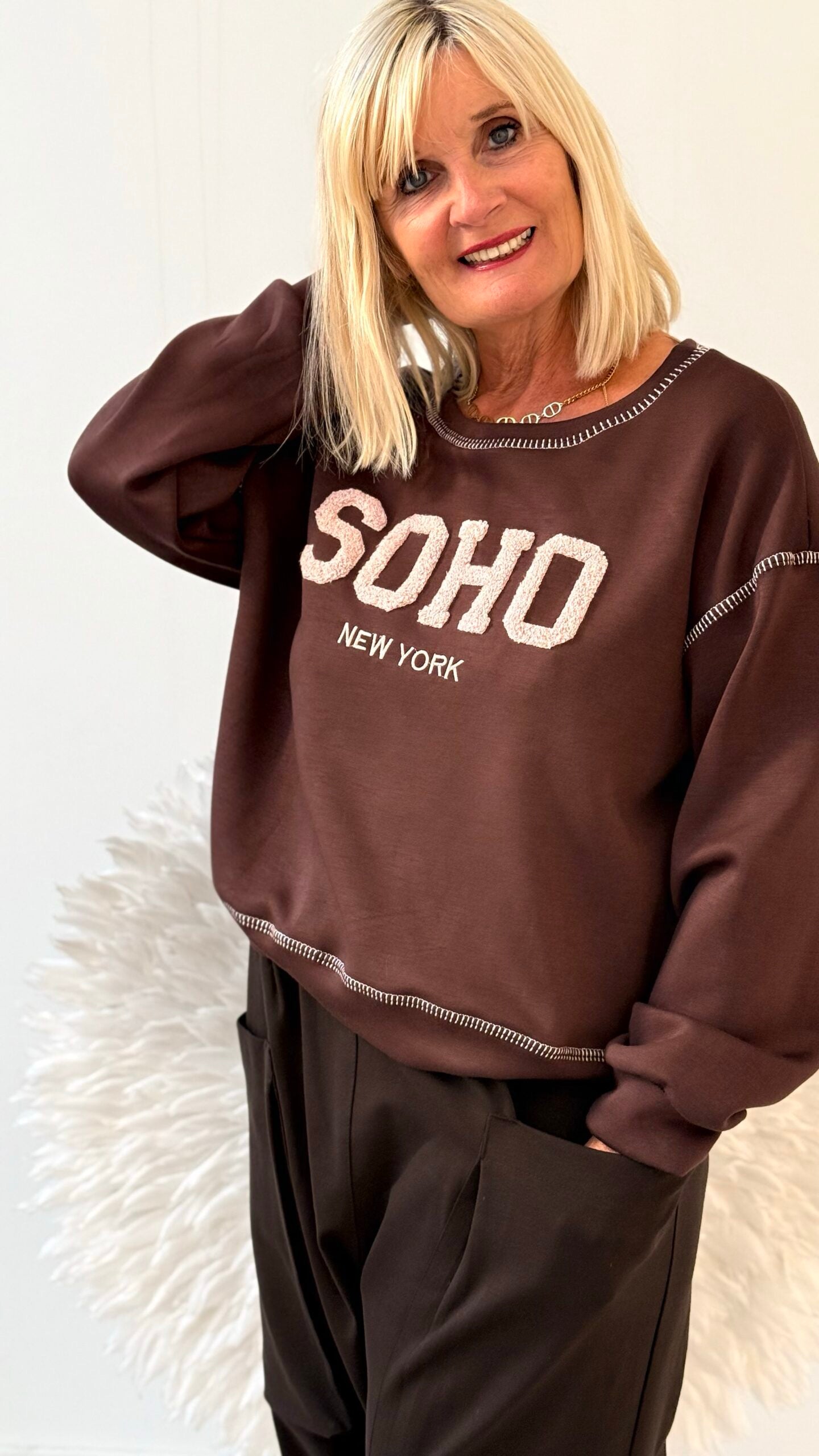 SWEATSHIRT "SOHO " BRAUN