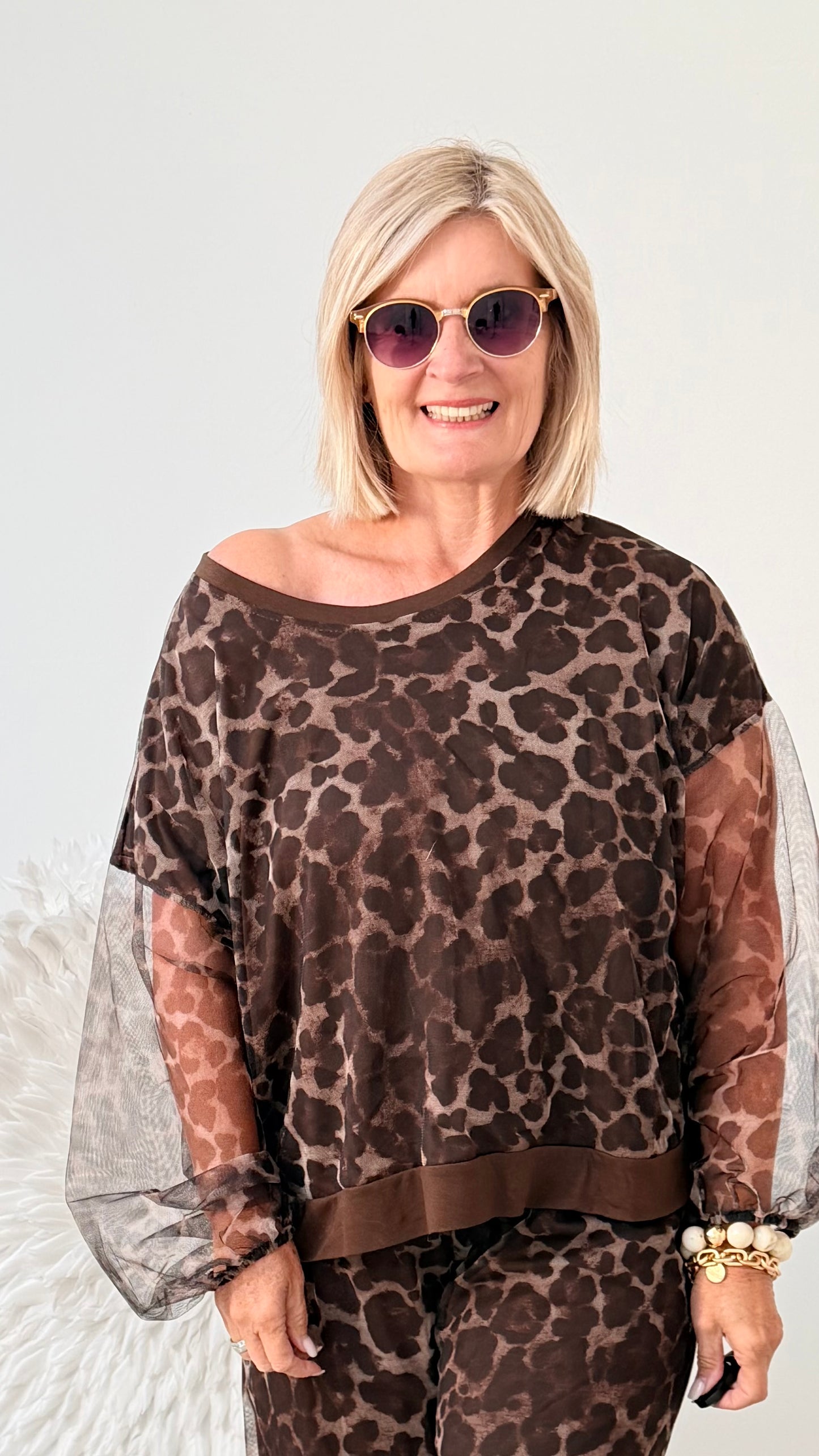 ANIMAL PRINT "OBERTEIL" CHIFFON