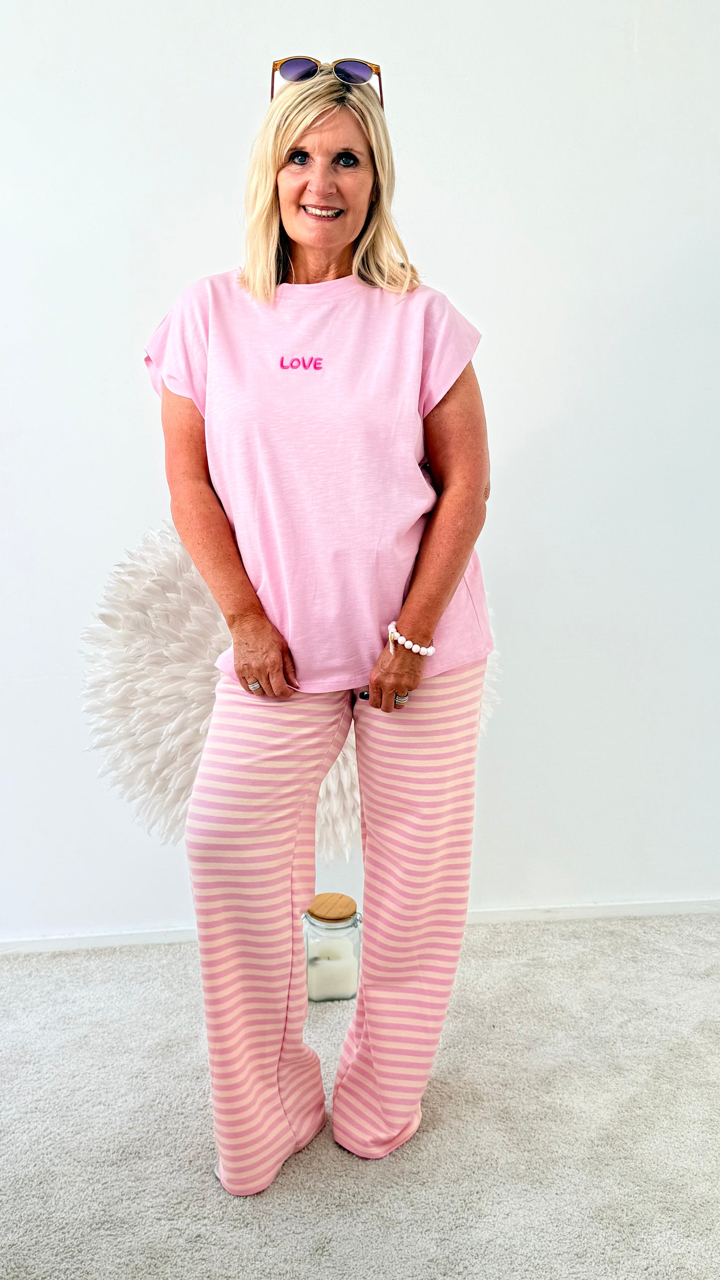 SHIRT "LOVE" ROSA