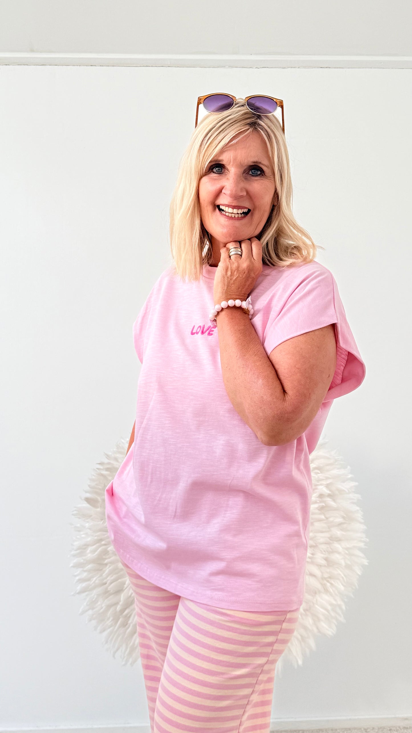 SHIRT "LOVE" ROSA