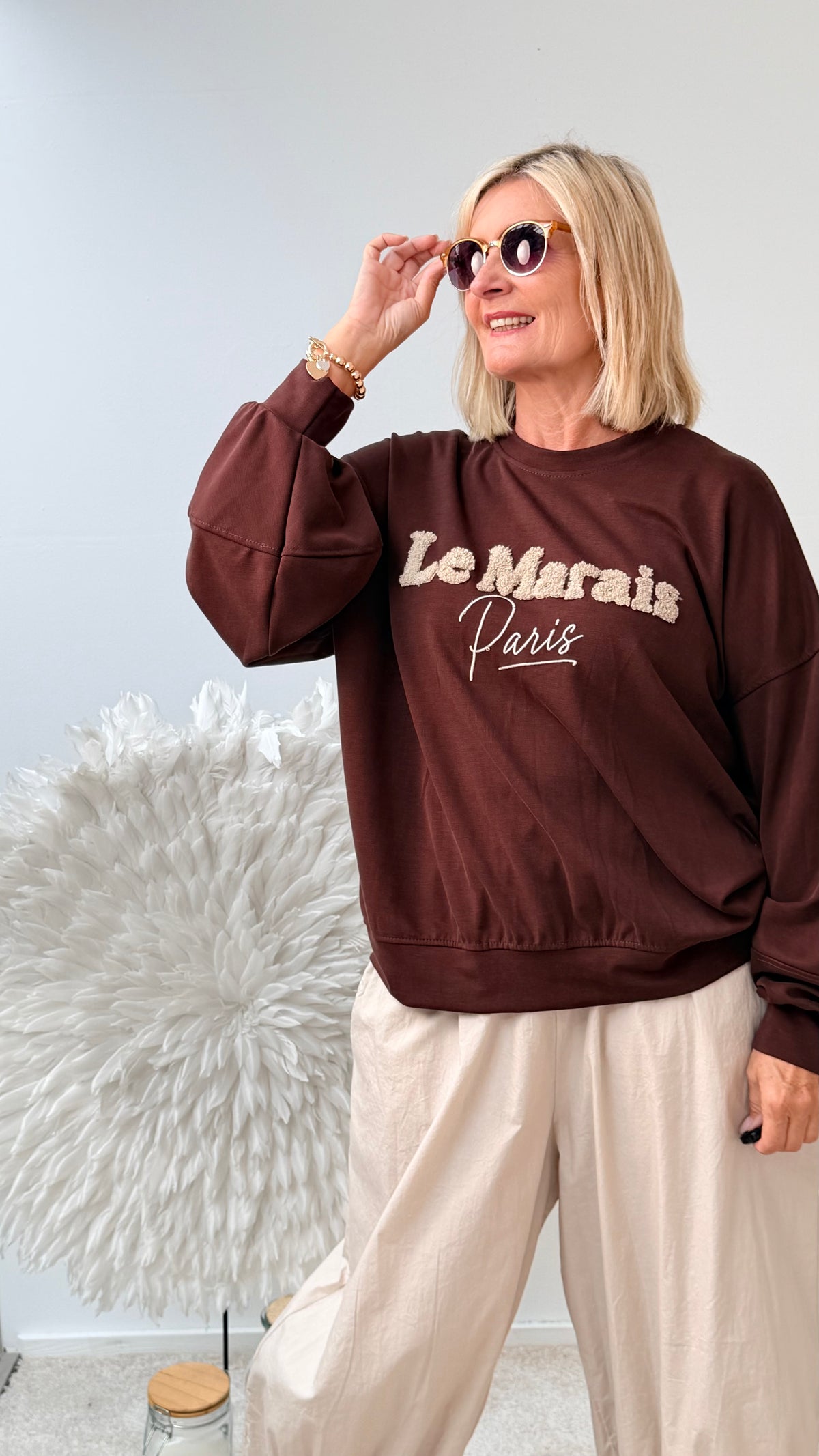 SWEATSHIRT "LE `RAISE`BRAUN