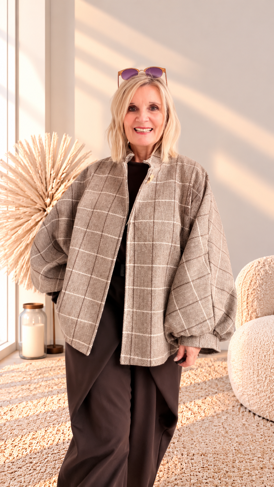 CARO JACKE MIT KNOPF