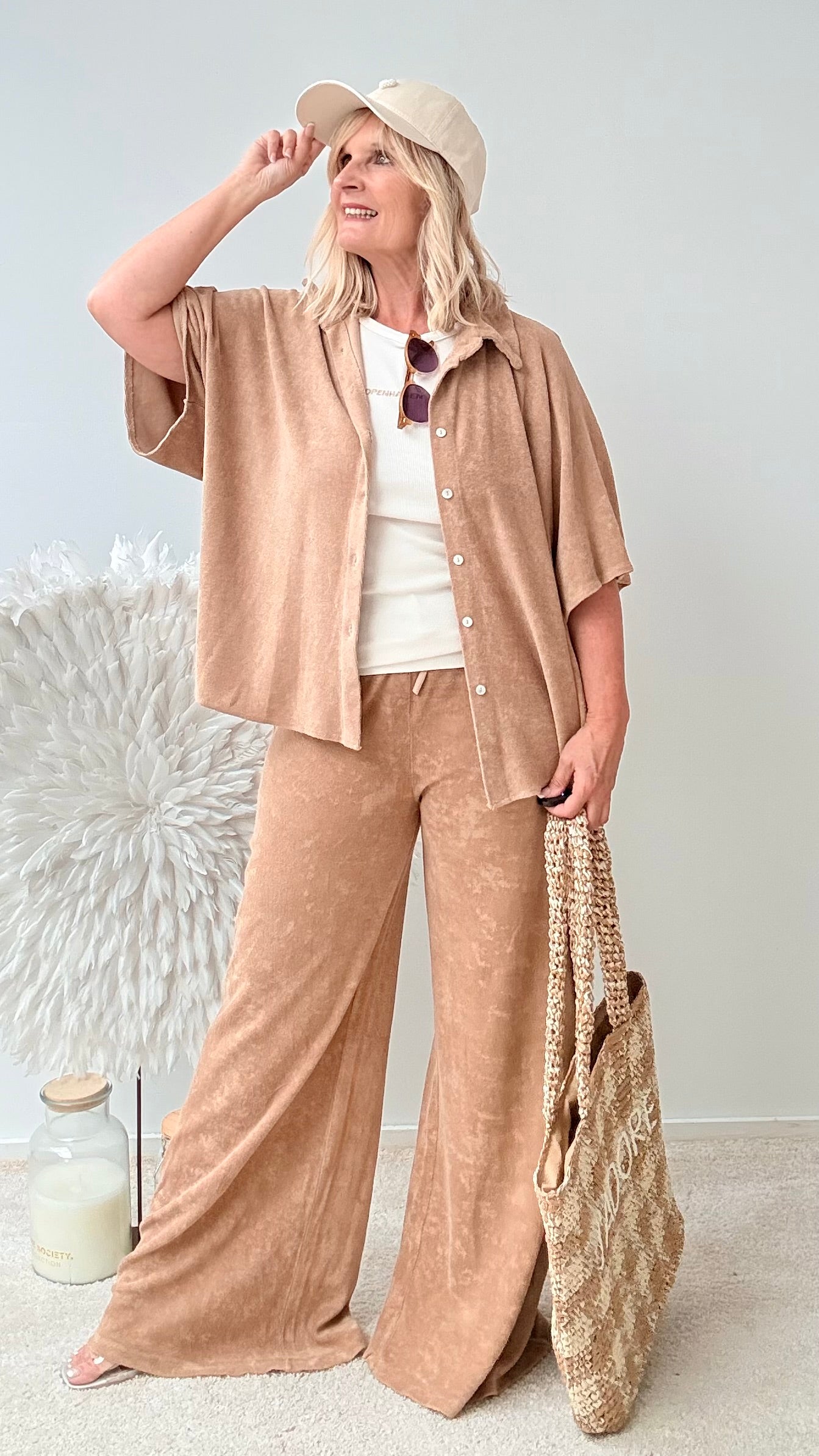 HOSE IM COZY STYLE "CAMEL"
