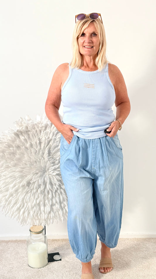 PUMPHOSE "LEICHTER JEANS"