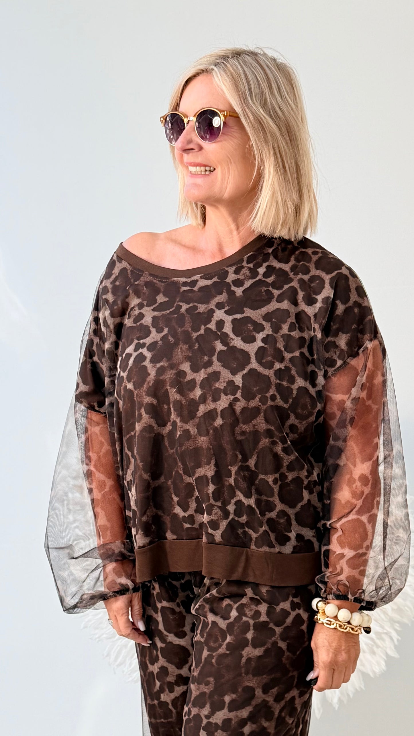 ANIMAL PRINT "OBERTEIL" CHIFFON