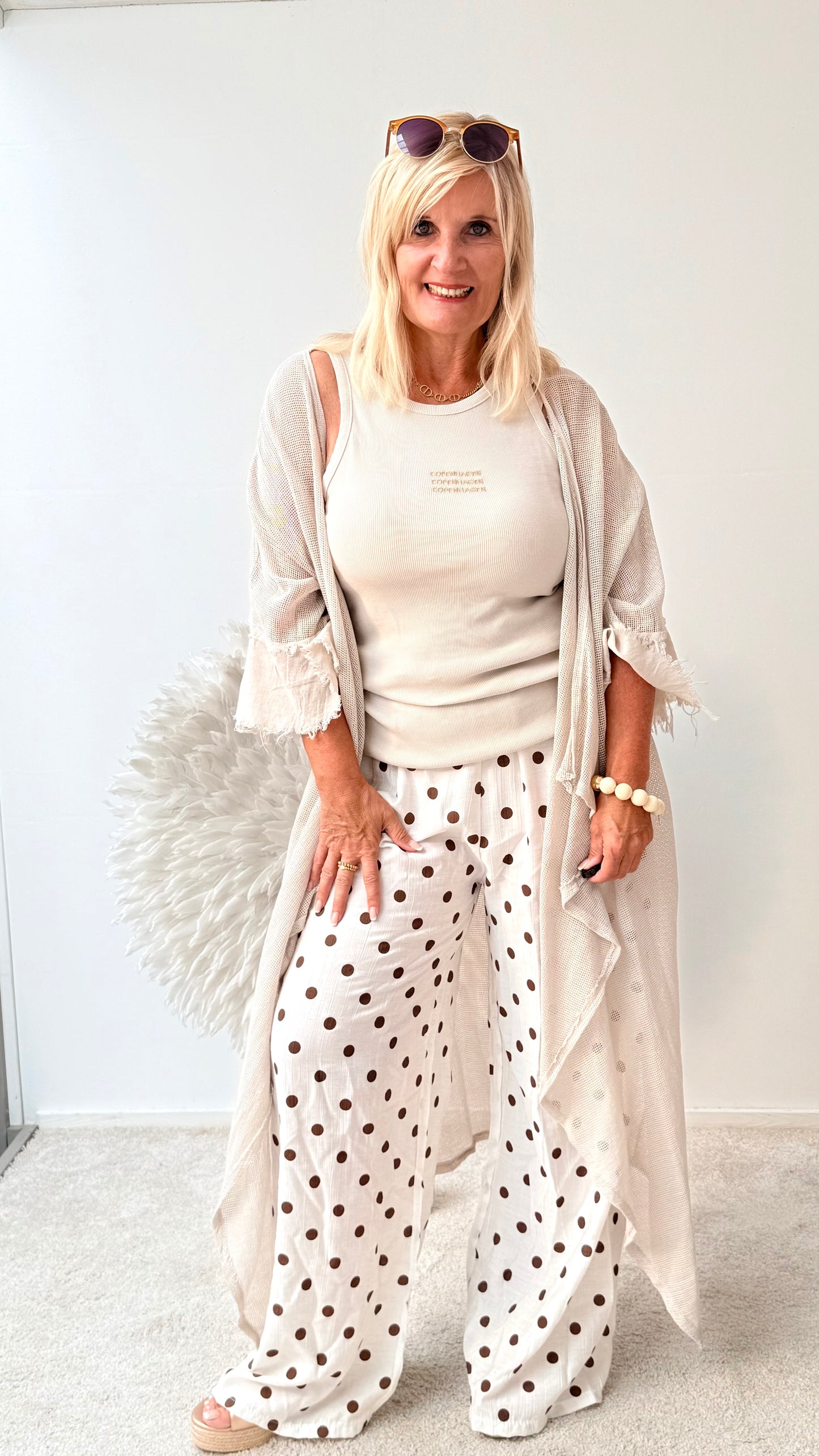 HOSE " PUNKTE" BEIGE