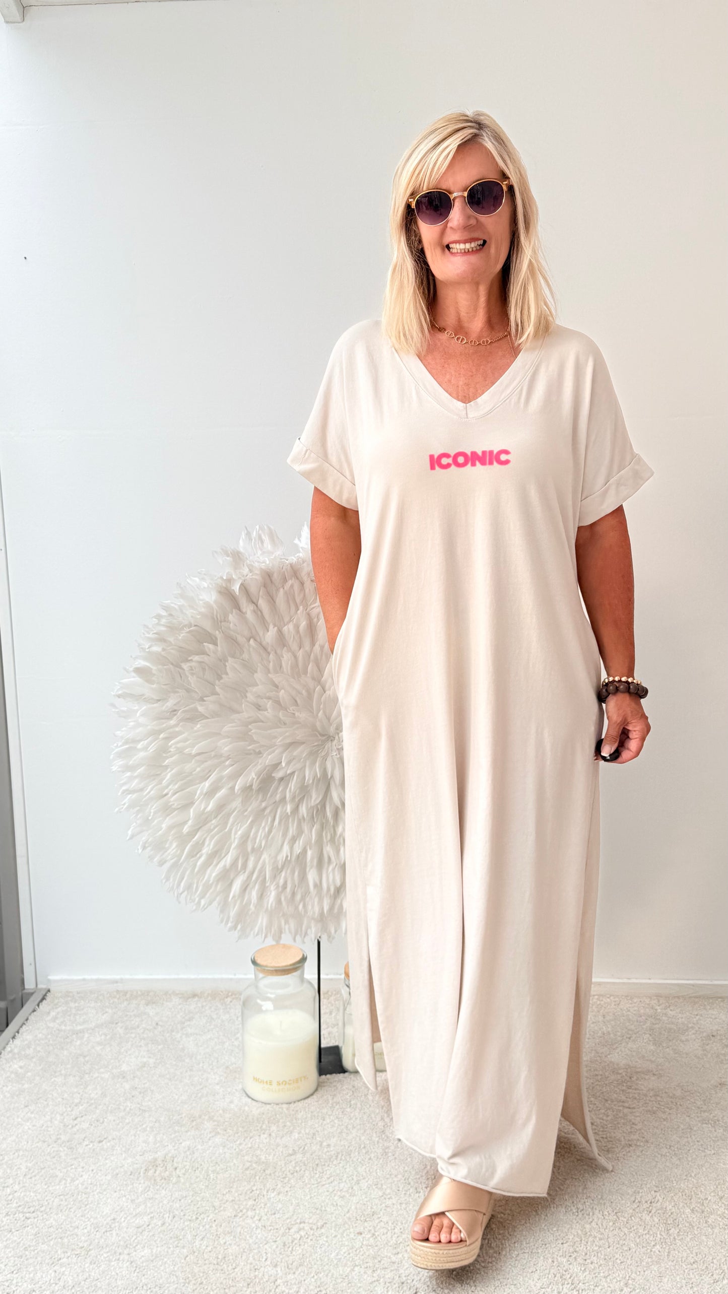 KLEID " NEW BEIGE"