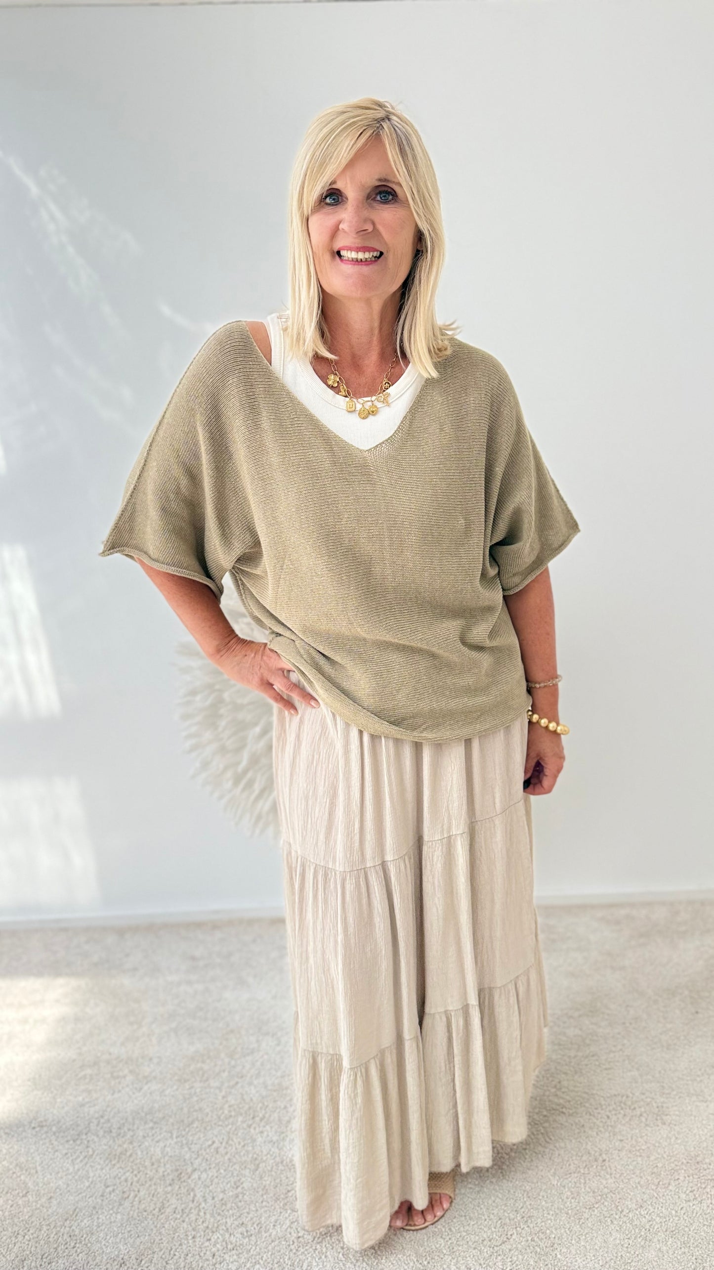 PULLI "TAUPE/OLIV"
