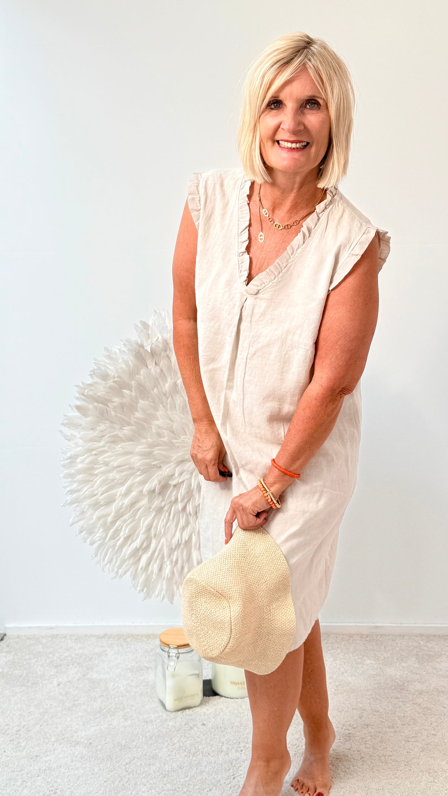 KLEID" POLLY" BEIGE