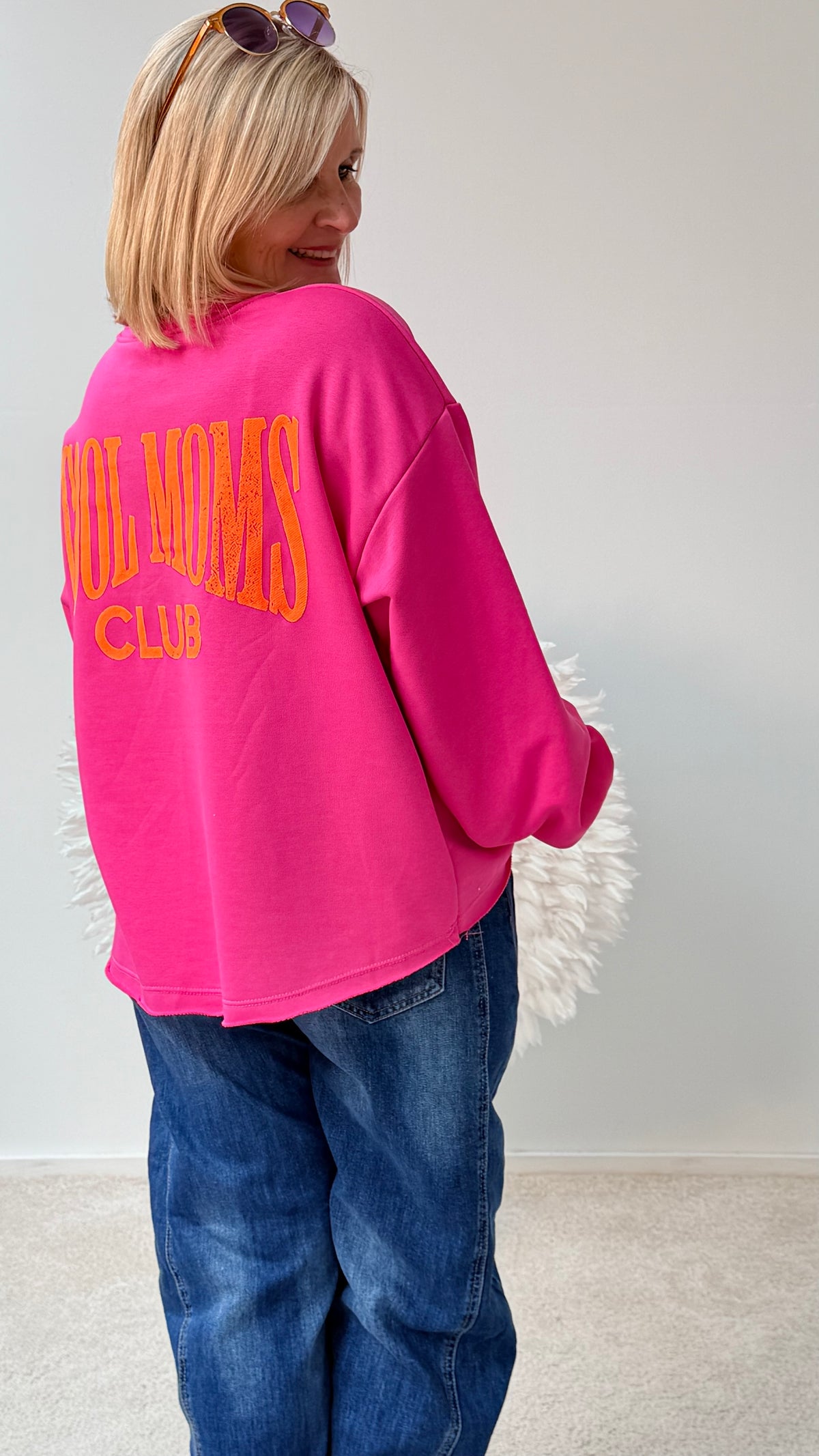 SWEATSHIRT "COOL MOMS" PINK