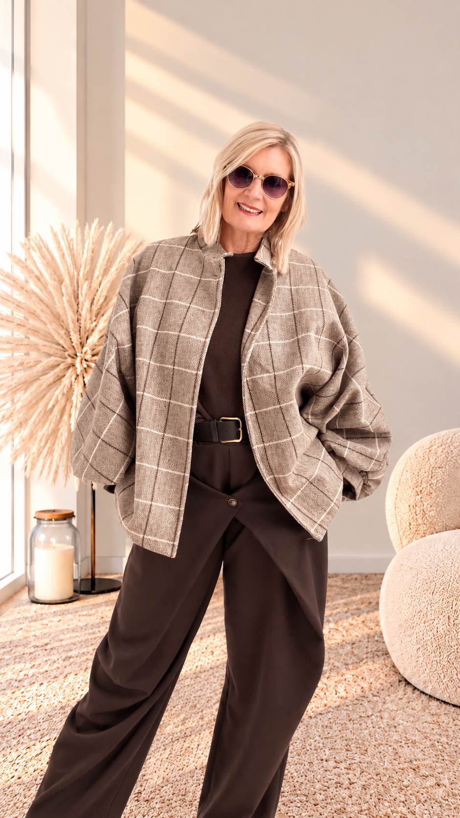 CARO JACKE MIT KNOPF