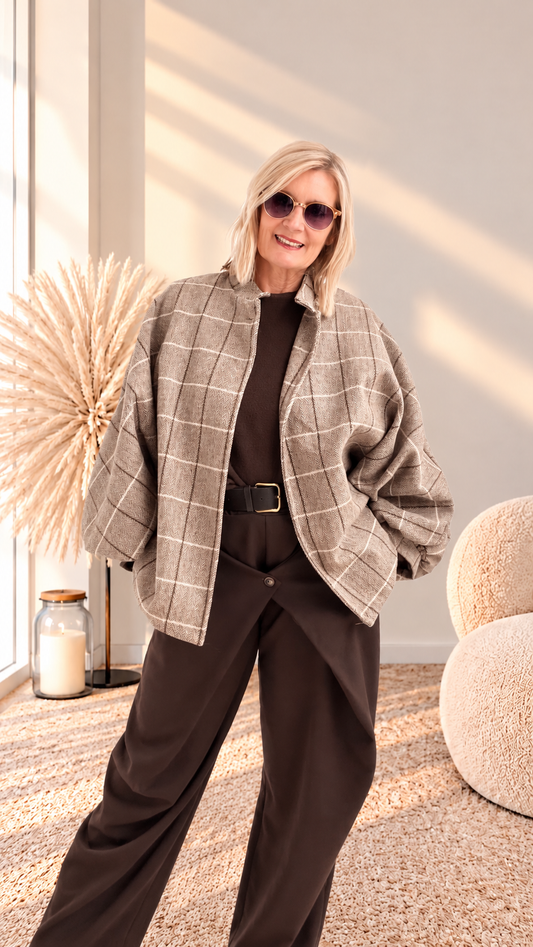 CARO JACKE MIT KNOPF
