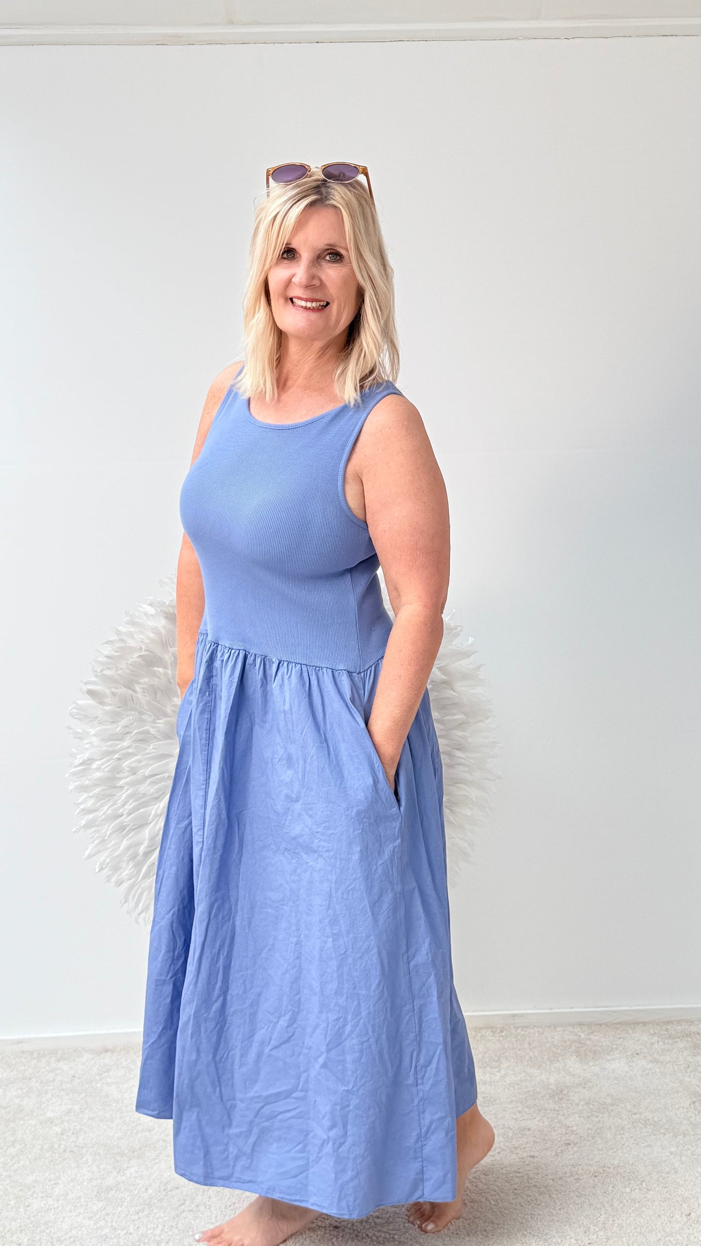 KLEID "SU" BLAU