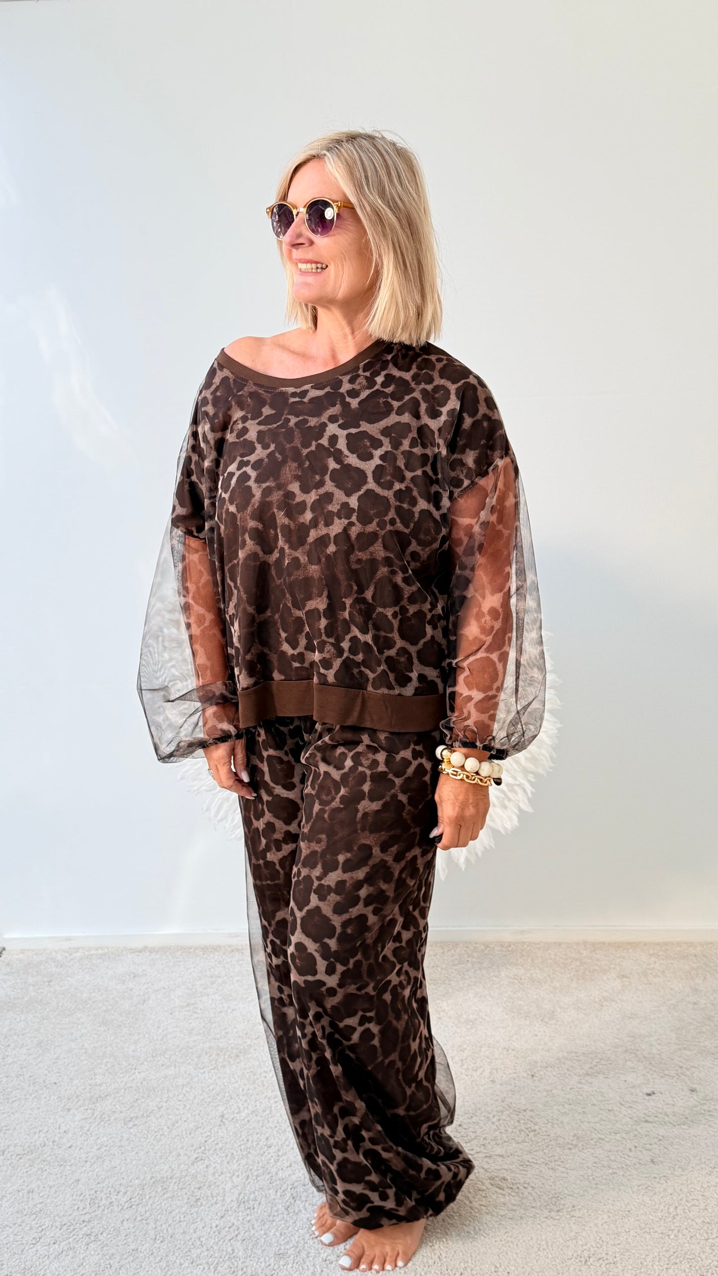 ANIMAL PRINT "OBERTEIL" CHIFFON