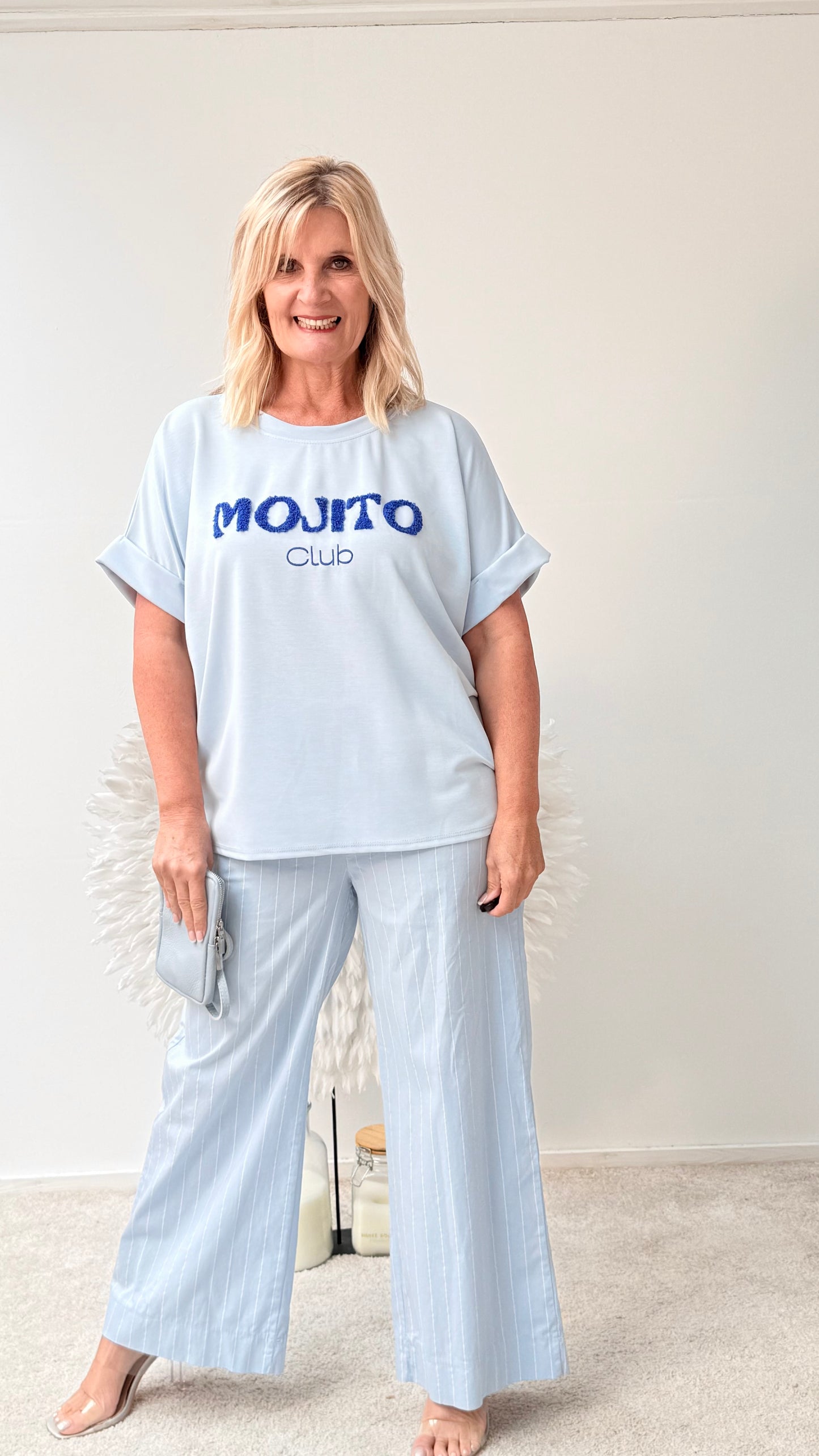 SHIRT " MIT AUFDRUCK MOJITO"
