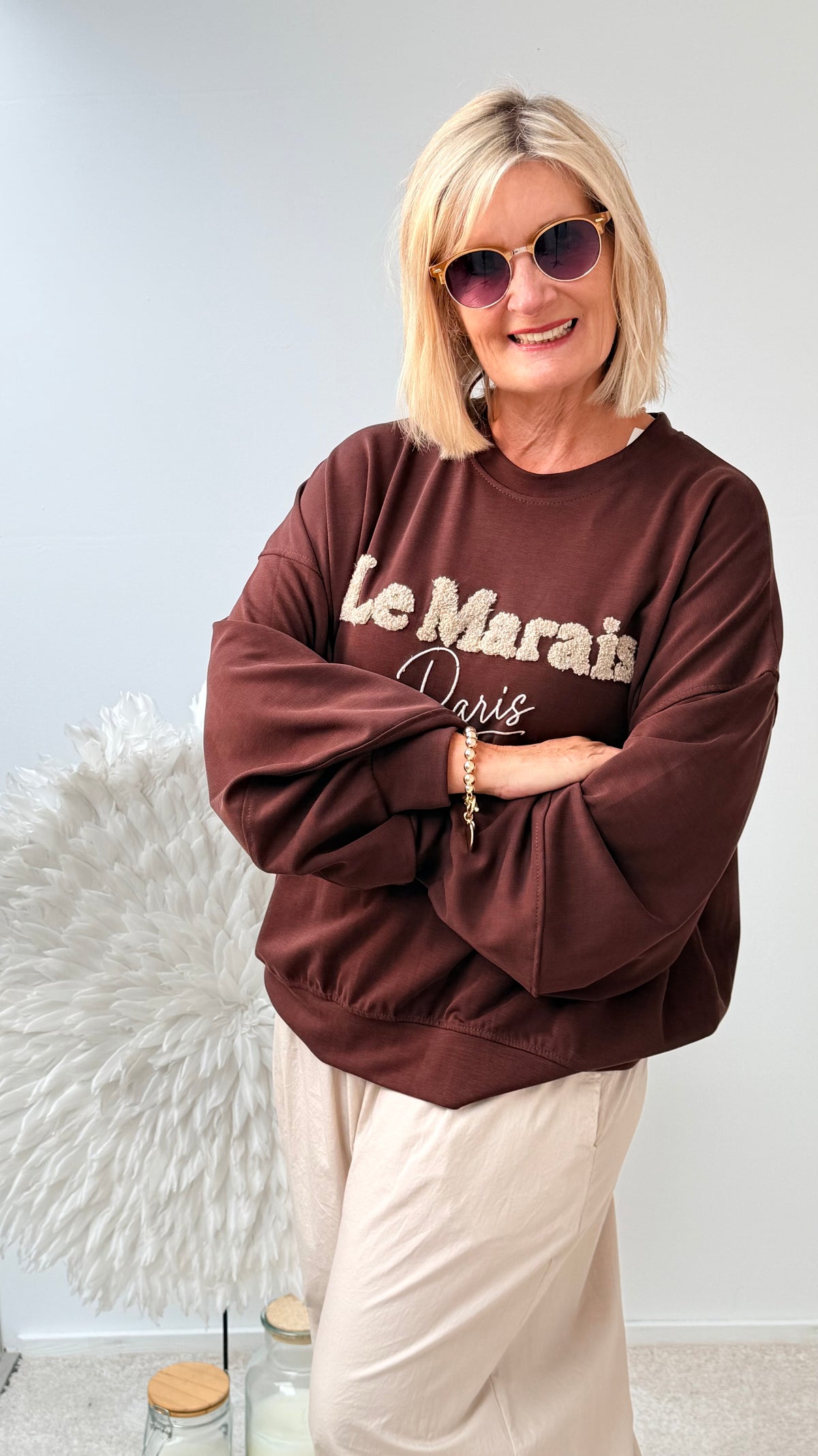 SWEATSHIRT "LE `RAISE`BRAUN