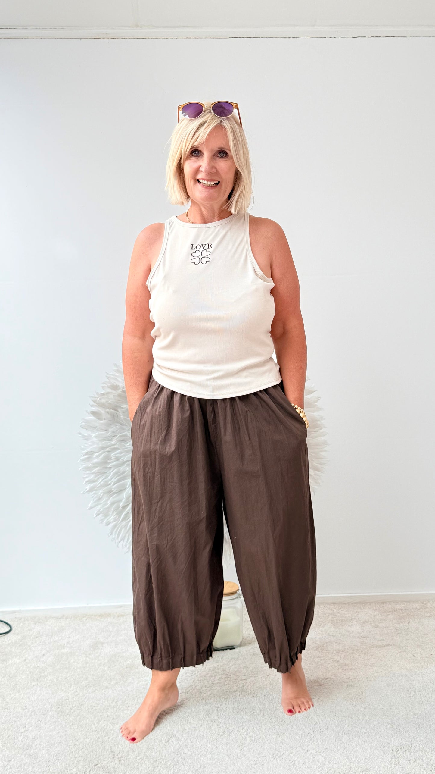 HOSE IN OVERSIZE  " BRAUN"