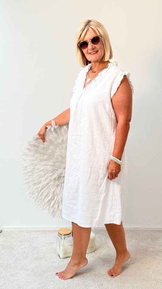 KLEID" POLLY" WEIß"