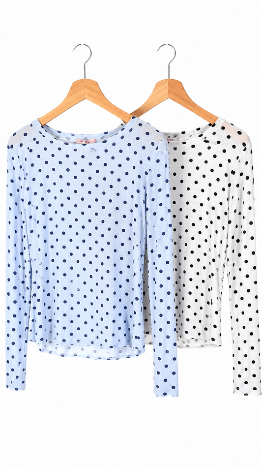 LONGSLEEVE MIT PUNKTEN "VERSCHIEDENE FARBEN"