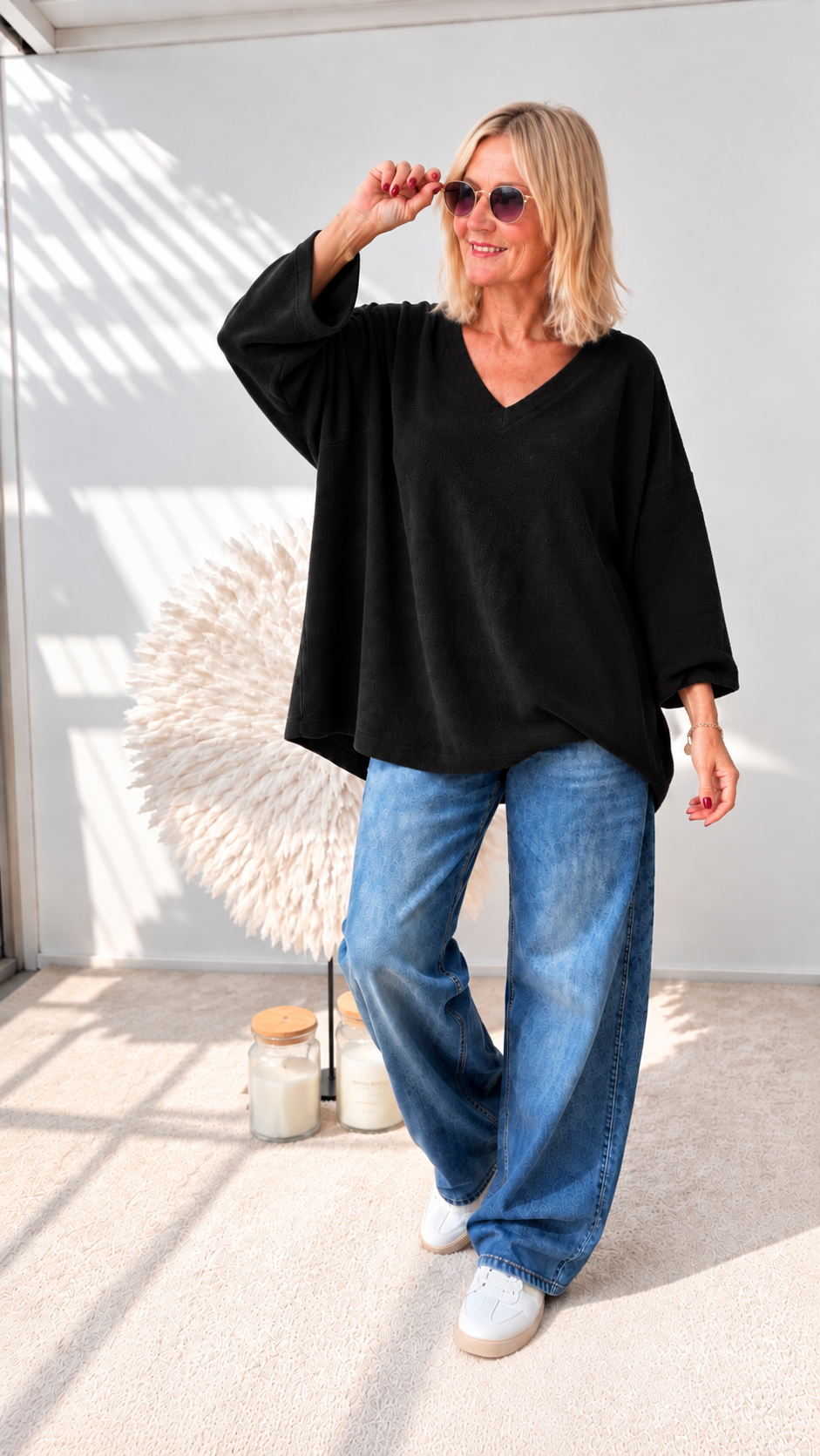 OVERSIZE PULLI"SCHWARZ"
