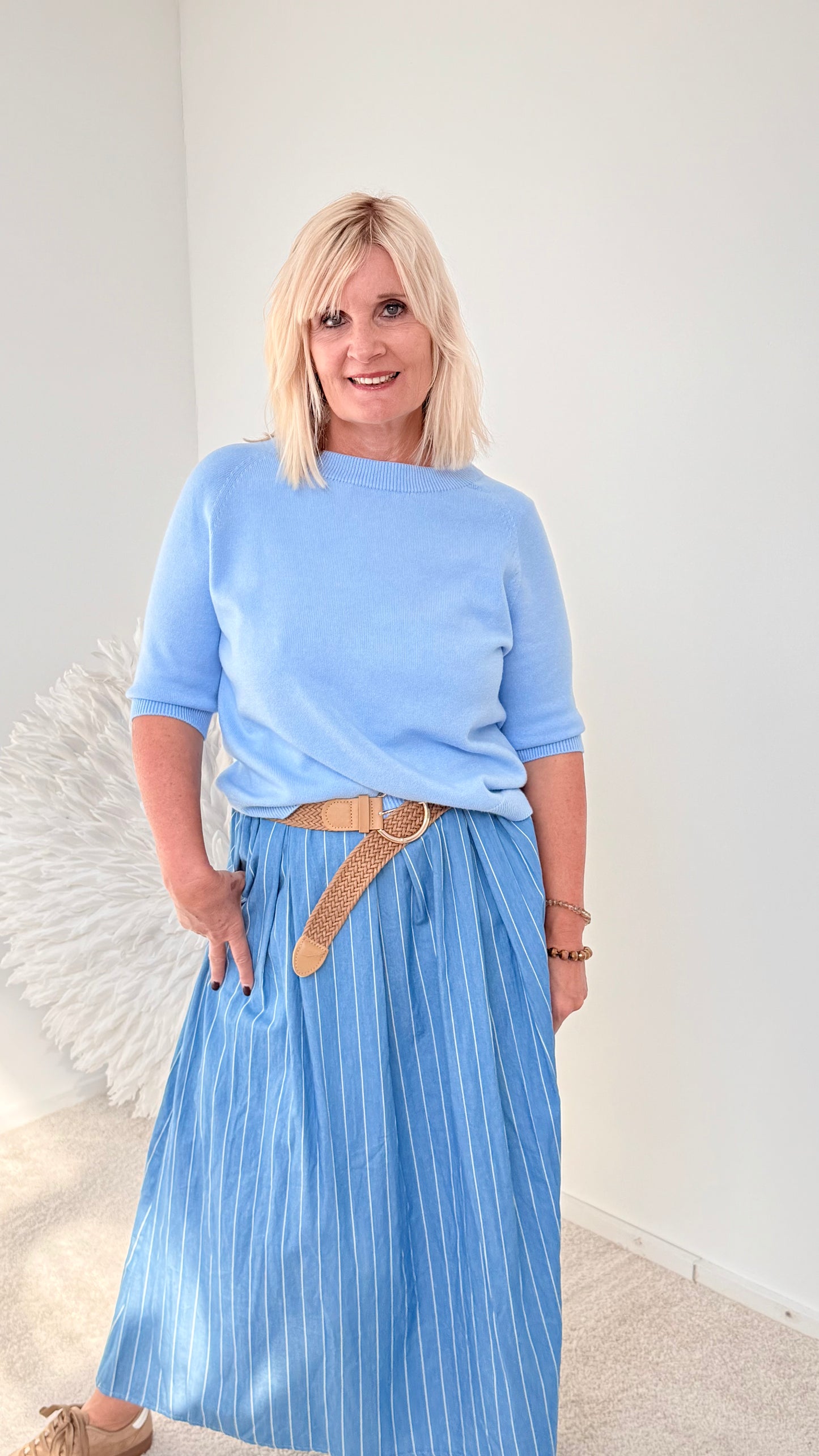 LÄSSIGER ROCK IM DENIM LOOK