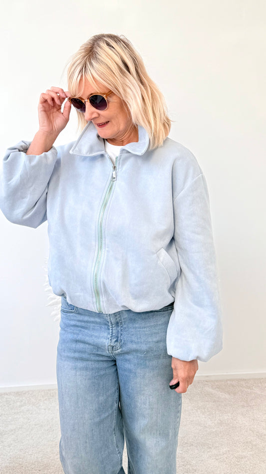 BLOUSON JACKE  "BLAU"